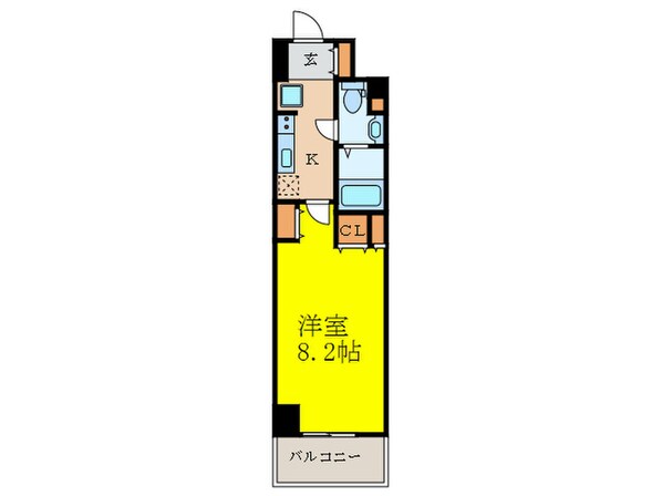 コンフォリア江坂の物件間取画像